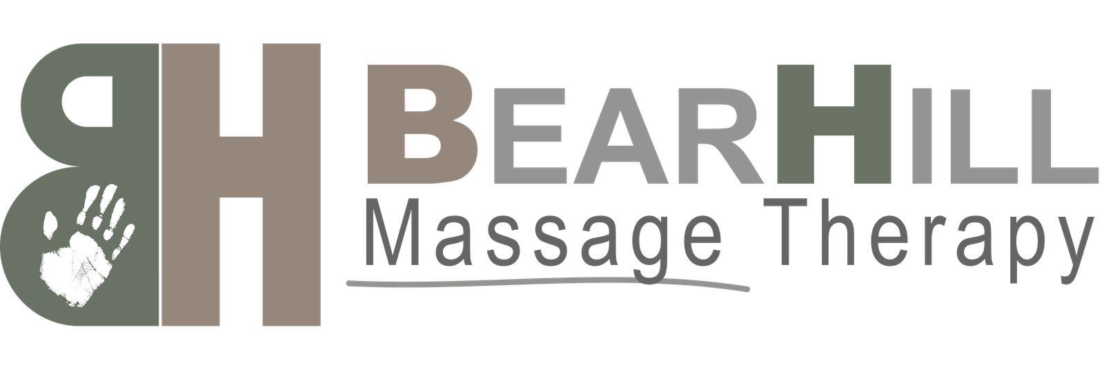 BearHill Massage Therapy Horizontal Logo